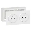 LEGRAND - Kit double prise 2p+t/surface précâblée bte saillie Dooxie