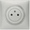 Prise avec terre affleurante complet Dooxie, LEGRAND, aluminium TU
