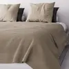 Soleil d'ocre Jeté de lit Adèle taupe 240x220 cm