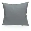 Soleil d'ocre Coussin déco 40x40 cm en coton PANAMA gris clair. Uni, classique et sobre Déhoussable Composition: 100% coton, garnissage: 100%