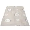 Soleil d'ocre Plaid Polaire Microfibre imprimé 110x170 cm Esprit DE Famille Taupe