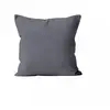 Housse de coussin unie 60x60 cm ALIX gris, par Soleil d'ocre