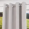 Soleil d'ocre, Eclipse Rideau 100% occultant, PVC, Blanc, 135x250 cm