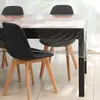 Nappe carrée transparente - SOLEIL D'OCRE - Cristal - 180X180 cm - Rouge