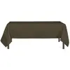 Soleil d'ocre Nappe anti-tâches rectangle 140x230 cm ALIX moka