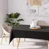 Soleil d'ocre Nappe antitache rectangle 140x300 cm ALIX noire
