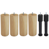 Jeu de pied (x6) bois massif 20 cm NIGHTITUDE 4 CYL H20 D8 + 2 CTRX