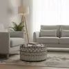 Bois et Chiffons - Pouf tribal rond 90 cm | Acacia M&M offer T.U