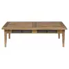 Bois et Chiffons - Table basse 4 tiroirs manguier farm brun/miel - 130x80x40 cm T.U
