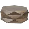Bois et Chiffons - Table basse ronde avec rangement mercana marron - D.90x38 cm T.U