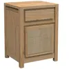 Bois et Chiffons - Chevet droite cannage acacia tatoo naturel - 45x35x62 cm T.U