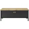 Table basse relevable MANCHESTER coloris noir/chêne