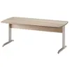 GAMI - Table bureau 160 pieds metal JAZZ Made in France - Marron capp...