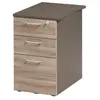 Caisson bout de bureau P61 JAZZ - GAMI - Marron cappuccino - 3 tiroirs...