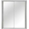 Armoire 2 portes L.183 cm CYRUS coloris gris clair