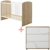 Galipette Ensemble duo lit 60x120 et commode