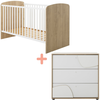 Galipette Ensemble duo lit 70x140 - commode 3 tiroirs