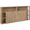 CAMIF Tête de lit avec rangement genaro  218 x 25 x 106 cm  artisan oak