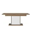 Table extensible 160 cm OTELLO coloris blanc/imitation chêne Helvezia