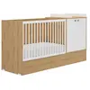 Galipette Lit bébé évolutif en lit junior Arthur imitation chêne (60 x 120 cm)