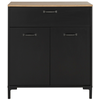 Desserte 2 portes MANCHESTER F5 coloris noir