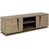 Buffet bas - GAMI - Split - 2 portes - 1 niche - Chêne artisan
