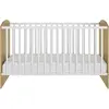 Galipette Lit bébé évolutif arthur 70cm x 140cm effet bois chêne /blanc