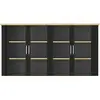 Surmeuble vitrée 4 portes SEQUOIA