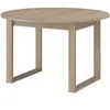 Parisot Table de séjour ronde L120/155cm extensible WENDY imitation chêne