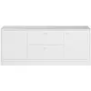 Buffet TV 2 portes SOPHIA coloris blanc