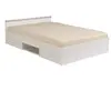 PARISOT Lit adulte contemporain blanc mat - l 140 x L 200 cm - ZODIAC