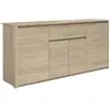 Parisot Calicosy - Buffet 4 Portes 1 Tiroir décor Chêne L185 cm - Wendy