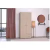 Parisot armoire varia - décor chene et blanc - 2 portes - 2 tiroirs - 80,7 x 185 x 51,3