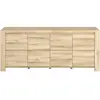Buffet 4 portes PORTLAND coloris chêne Kronberg