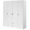 Parisot Armoire de rangement salvador 4 portes & 2 tiroirs - blanc VARIA6510A4PT