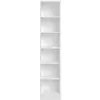 BUT 1/2 bibliothèque 5 tablettes MAYENCE blanc