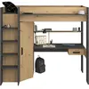 Parisot Lit mezzanine avec bureau et rangements 90x200 cm - heavy 2380LSUR