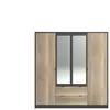 Armoire 4 portes + 2 tiroirs TORONTO coloris imitation chêne authentic...