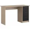 Parisot Bureau enfant droit 3 tiroirsL121 x H74 x P55cm STUDY chêne/noir Taille unique
