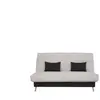 Housse pour clic clac 130  cm ABA IZIA coloris gris clair