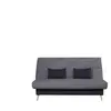 Housse pour clic clac 130  cm ABA IZIA coloris anthracite