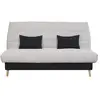 Banquette lit clic clac VALENTINA SIMMONS coloris tambre gris clair