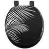 Douceur D'Intérieur - Abattant Wc Mdf Orbella Noir Argent