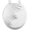 DOUCEUR D'INTERIEUR Abattant WC MDF Orbella blanc argent Autres Blanc