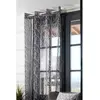 Voilage à oeillets 140x260 cm Eulalie anthracite gris 140 x 260 cm