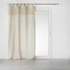 Rideau à passants 140x240 uni top macramé Samaya polycoton 140 X 240 B...
