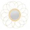 Ostaria - Miroir marguerite rotin D38.5