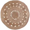 Tapis rond jute ajouré 90 cm