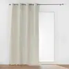 Rideau à oeillets occultant isolant 135x260 cm Micropolar lin