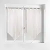 Douceur D'intérieur - Paire de voilages passants 60x90 pompons tissé n...